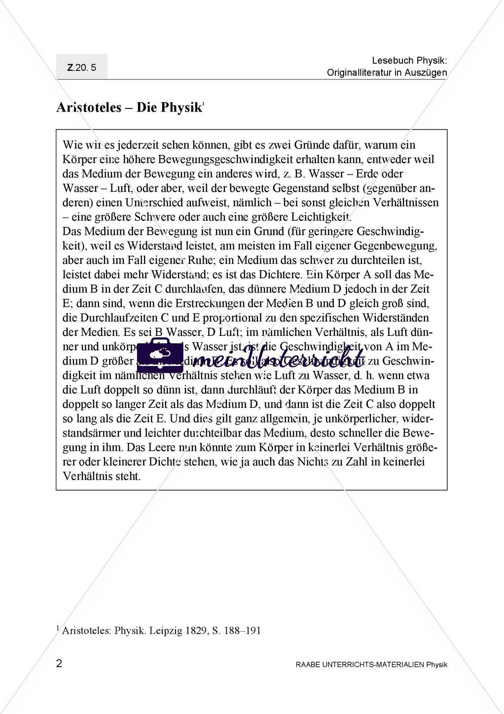 Aristoteles auf dem Prüfstand Kritische Betrachtung des freien Falls Preview 4