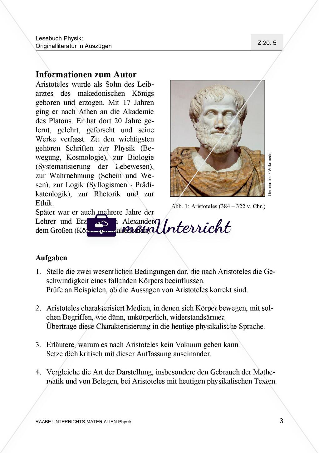 Aristoteles auf dem Prüfstand Kritische Betrachtung des freien Falls Preview 5