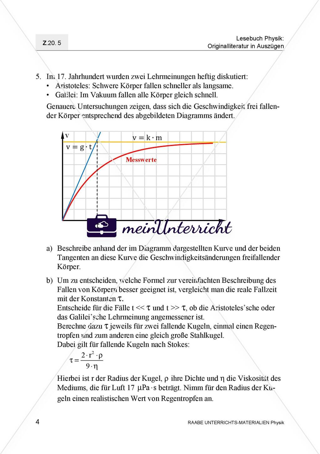 Aristoteles auf dem Prüfstand Kritische Betrachtung des freien Falls Preview 6