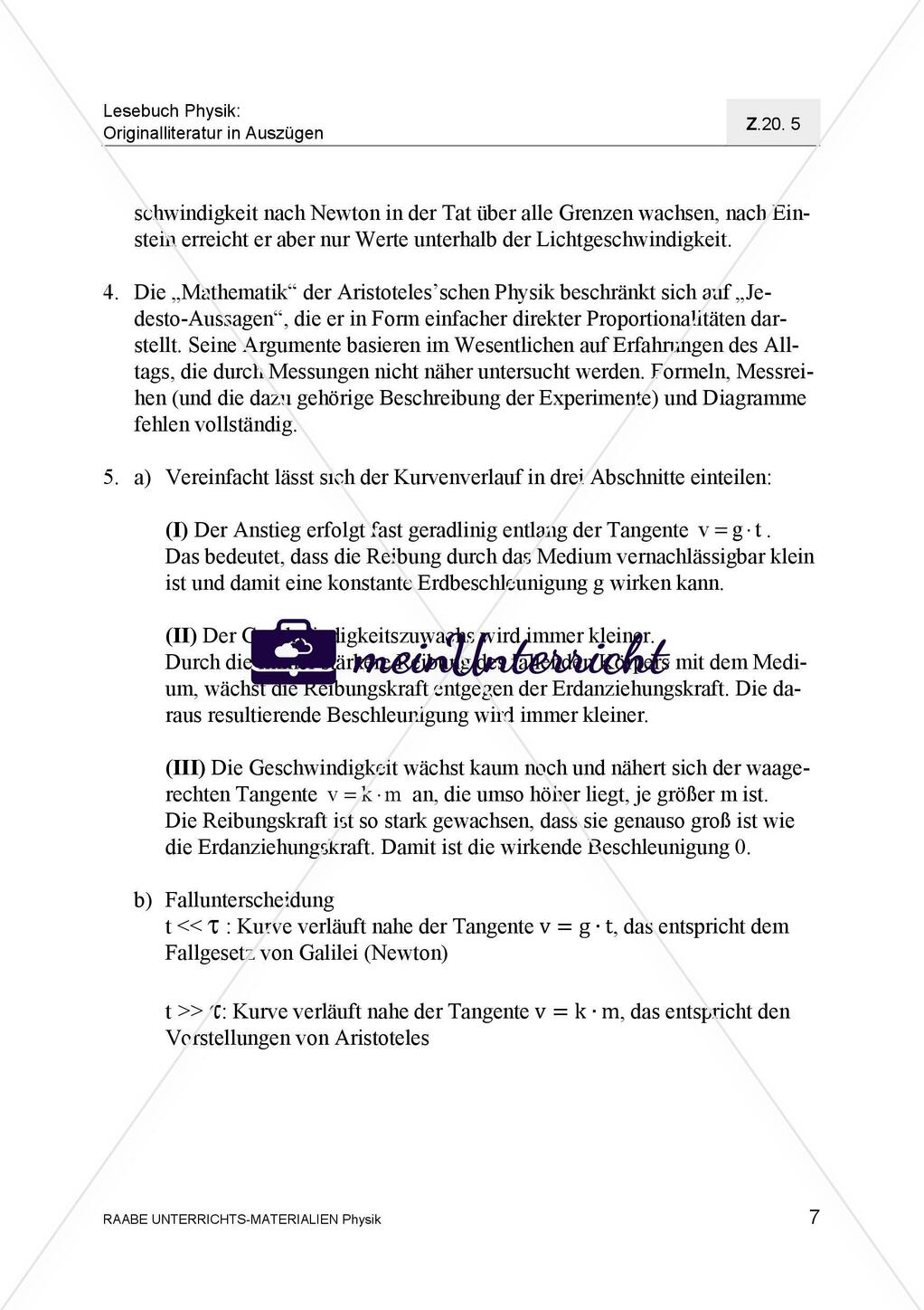 Aristoteles auf dem Prüfstand Kritische Betrachtung des freien Falls Preview 9