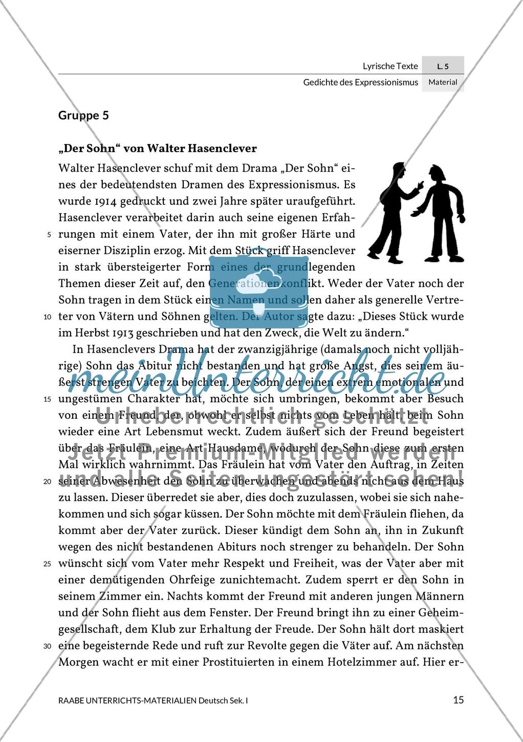 Expressionistische Lyrik - Jakob van Hoddis: Weltende Preview 10