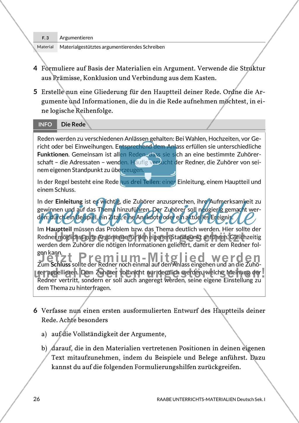 Argumentierendes Schreiben - Rede zum Thema Gewaltdarstellungen in den Medien Preview 21