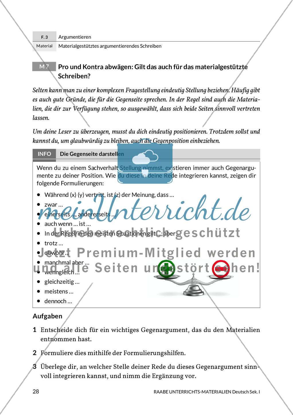 Argumentierendes Schreiben - Rede zum Thema Gewaltdarstellungen in den Medien Preview 23