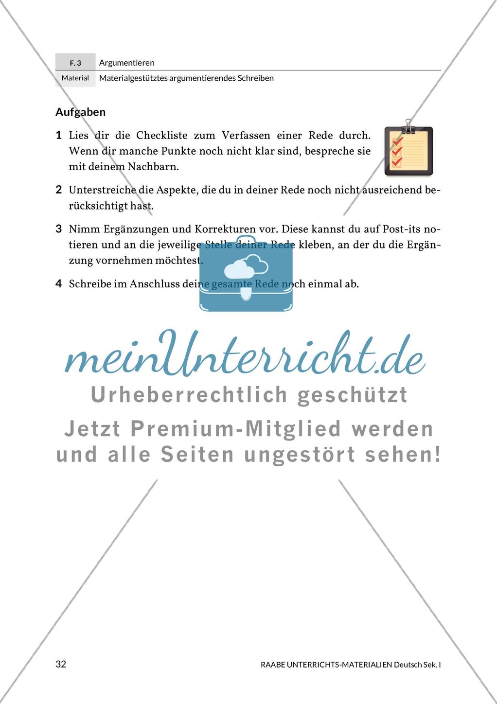 Argumentierendes Schreiben - Rede zum Thema Gewaltdarstellungen in den Medien Preview 27