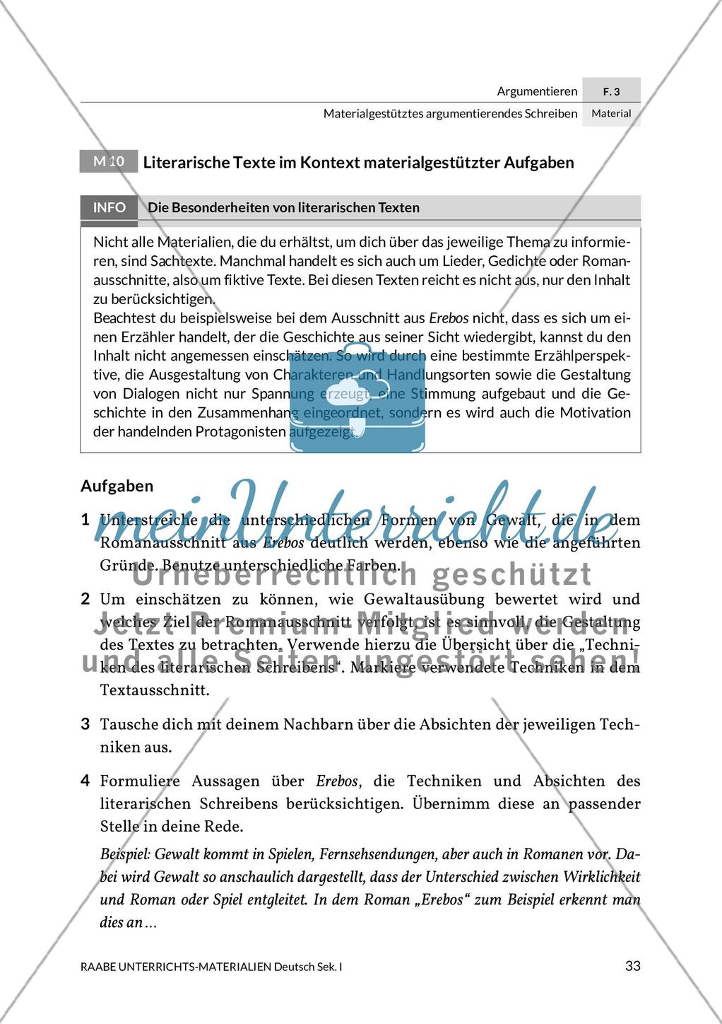 Argumentierendes Schreiben - Rede zum Thema Gewaltdarstellungen in den Medien Preview 28