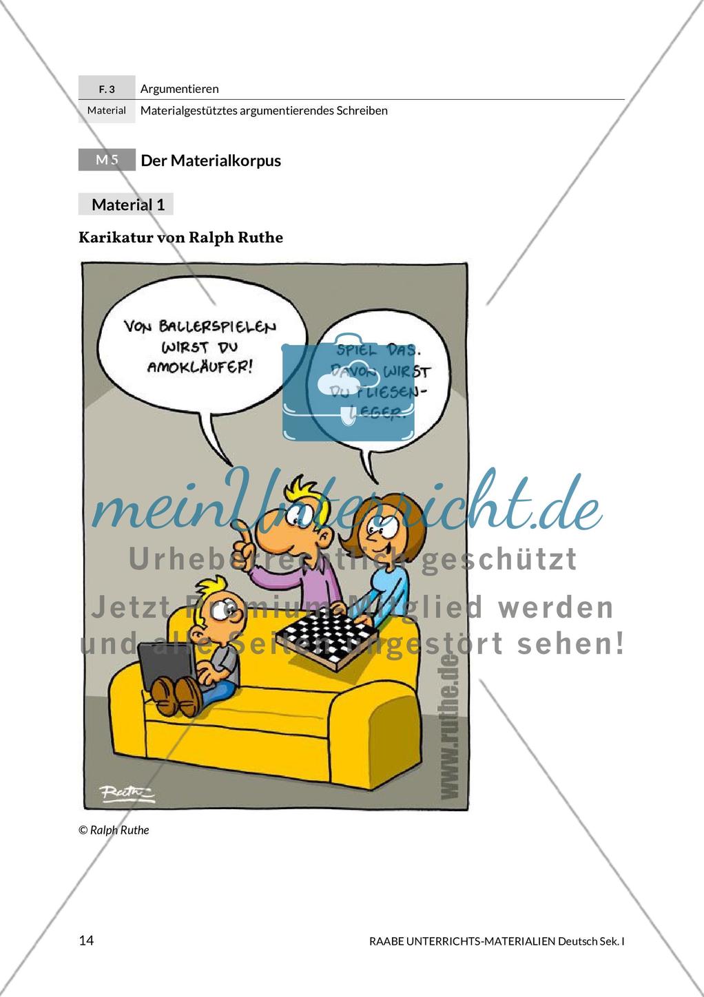 Argumentierendes Schreiben - Rede zum Thema Gewaltdarstellungen in den Medien Preview 9