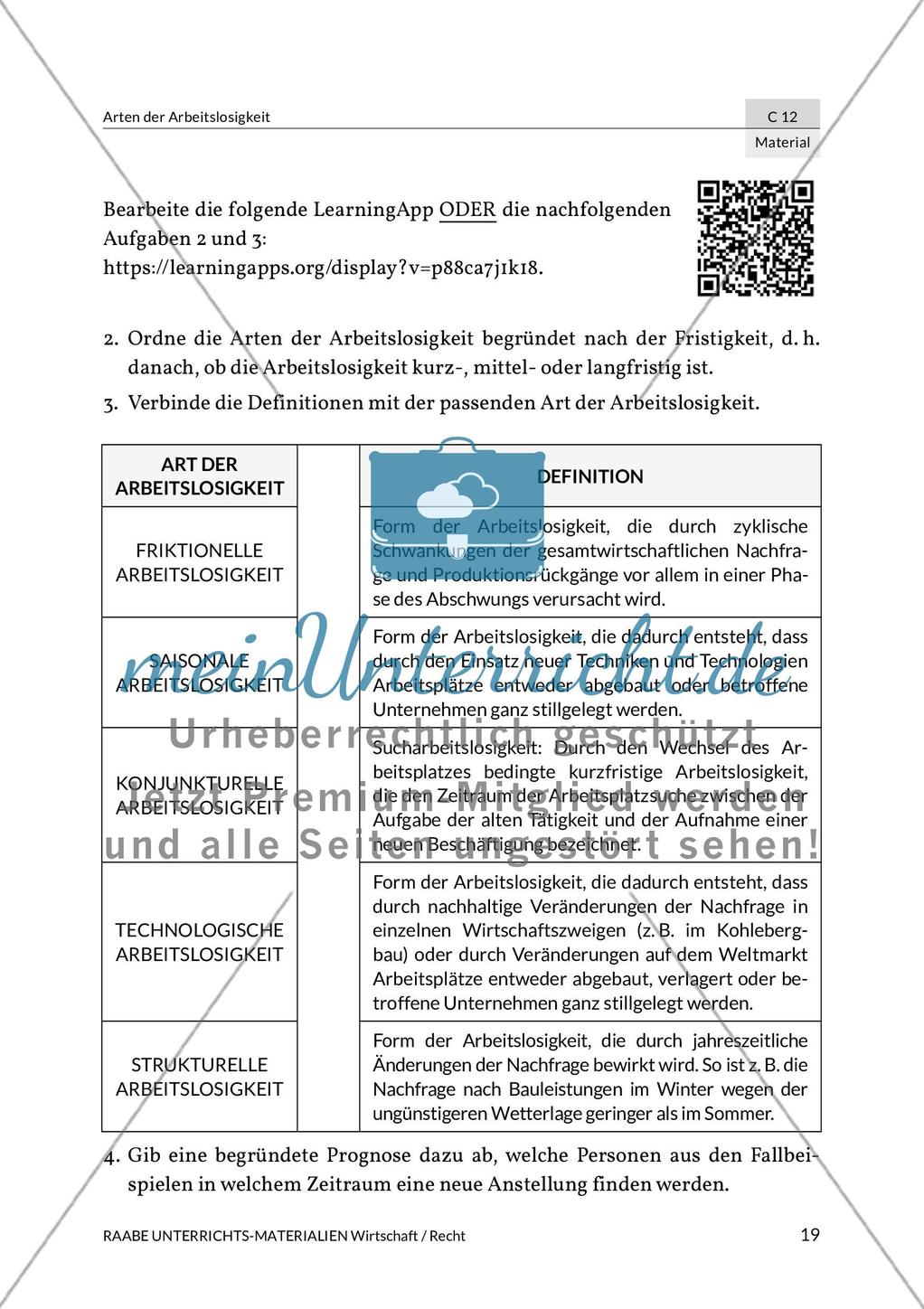 Arten der Arbeitslosigkeit Preview 11
