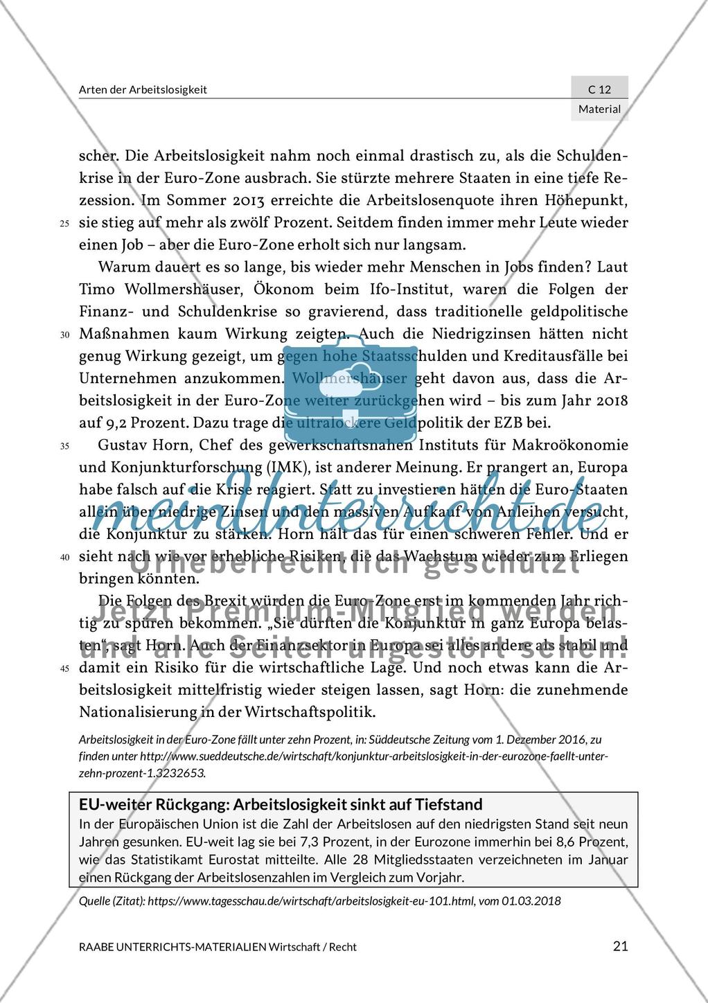 Arten der Arbeitslosigkeit Preview 13