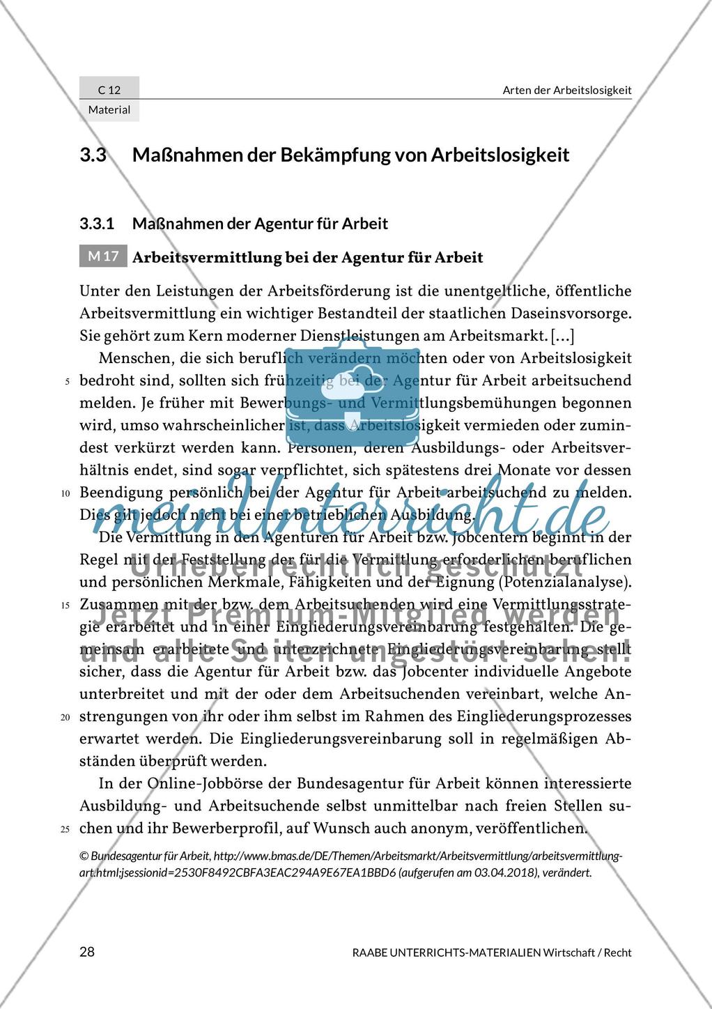 Arten der Arbeitslosigkeit Preview 20