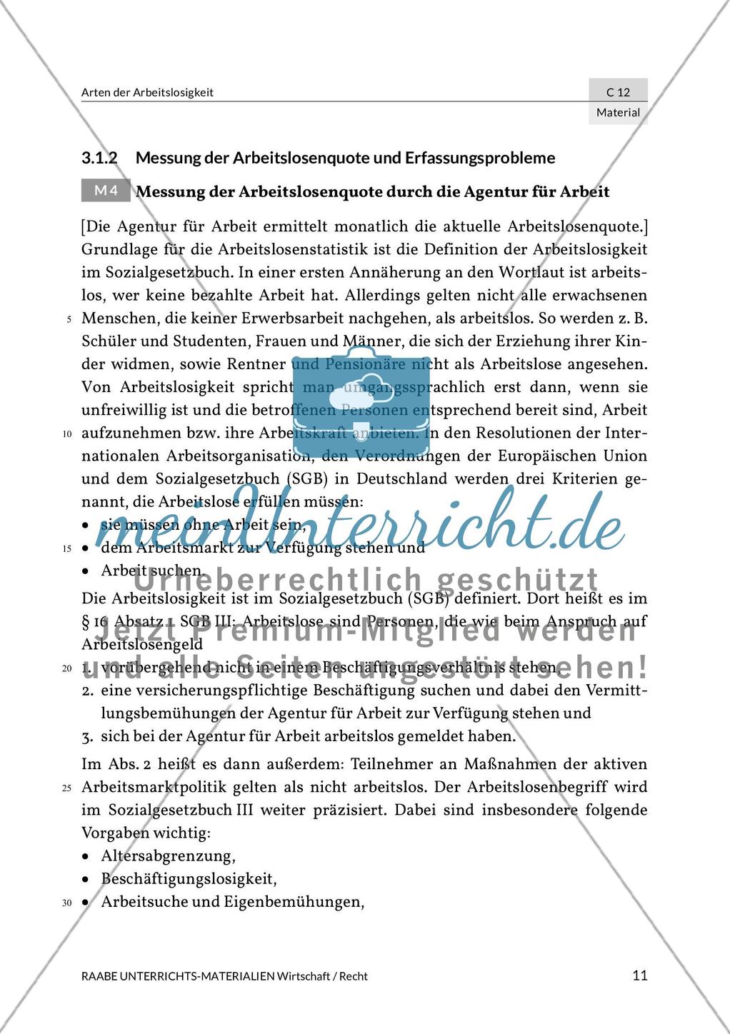 Arten der Arbeitslosigkeit Preview 3