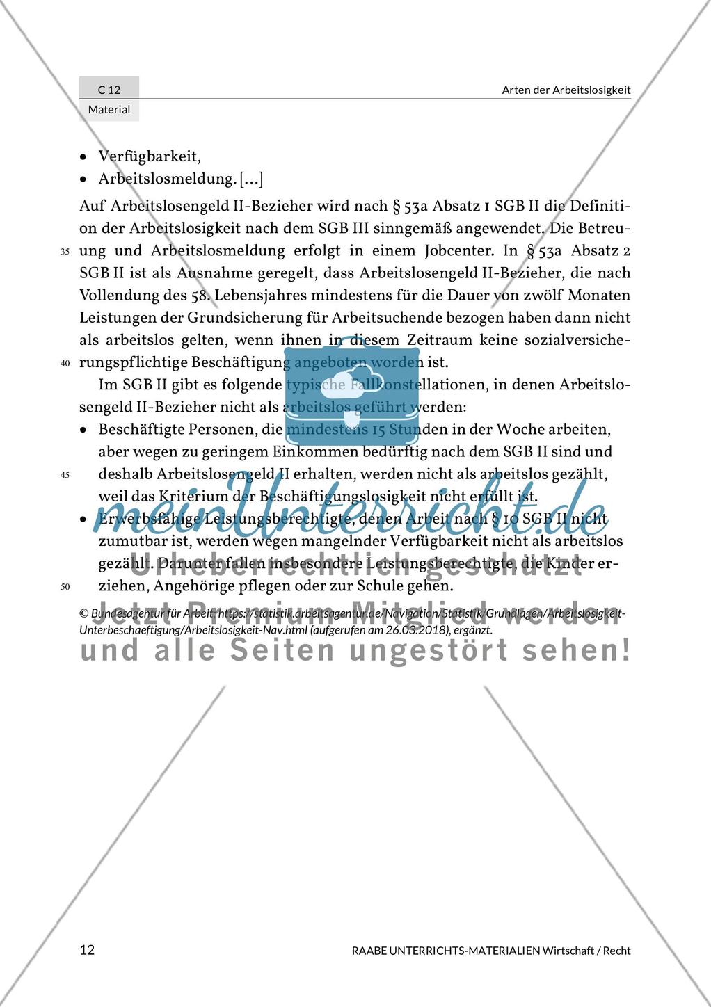 Arten der Arbeitslosigkeit Preview 4