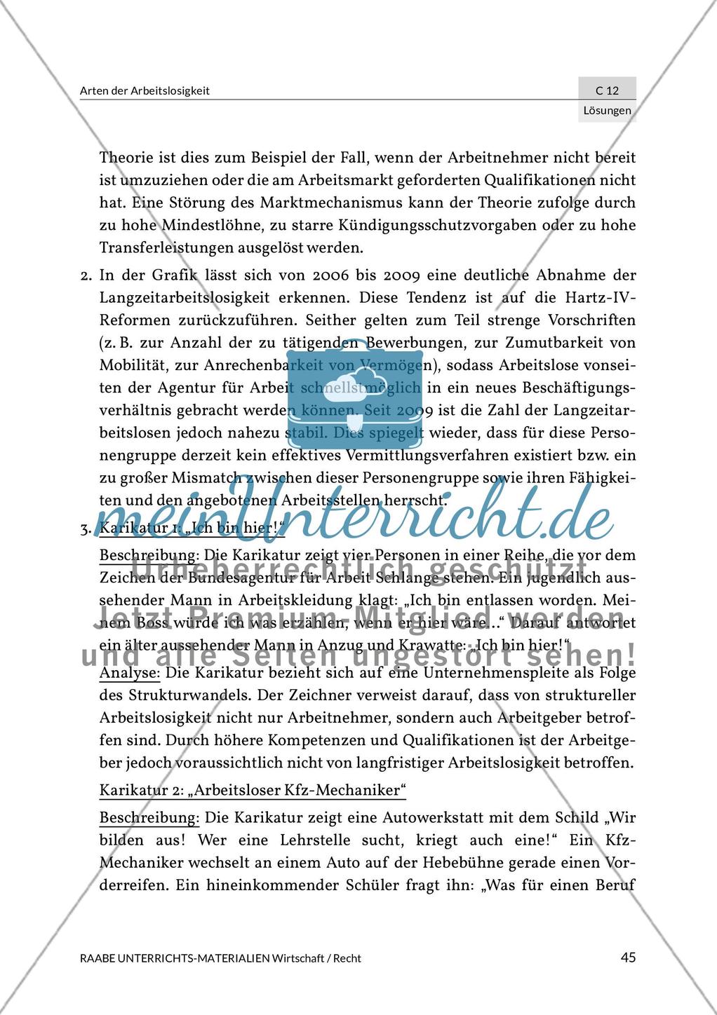 Lösungen: Arten der Arbeitslosigkeit Preview 11