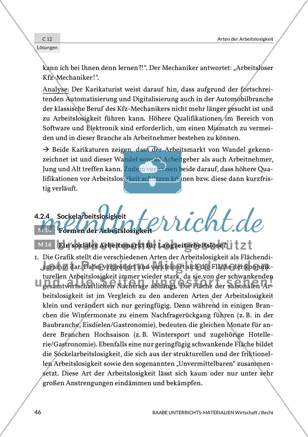 Lösungen: Arten der Arbeitslosigkeit Preview 12