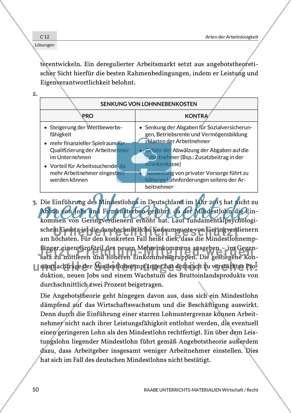 Lösungen: Arten der Arbeitslosigkeit Preview 16
