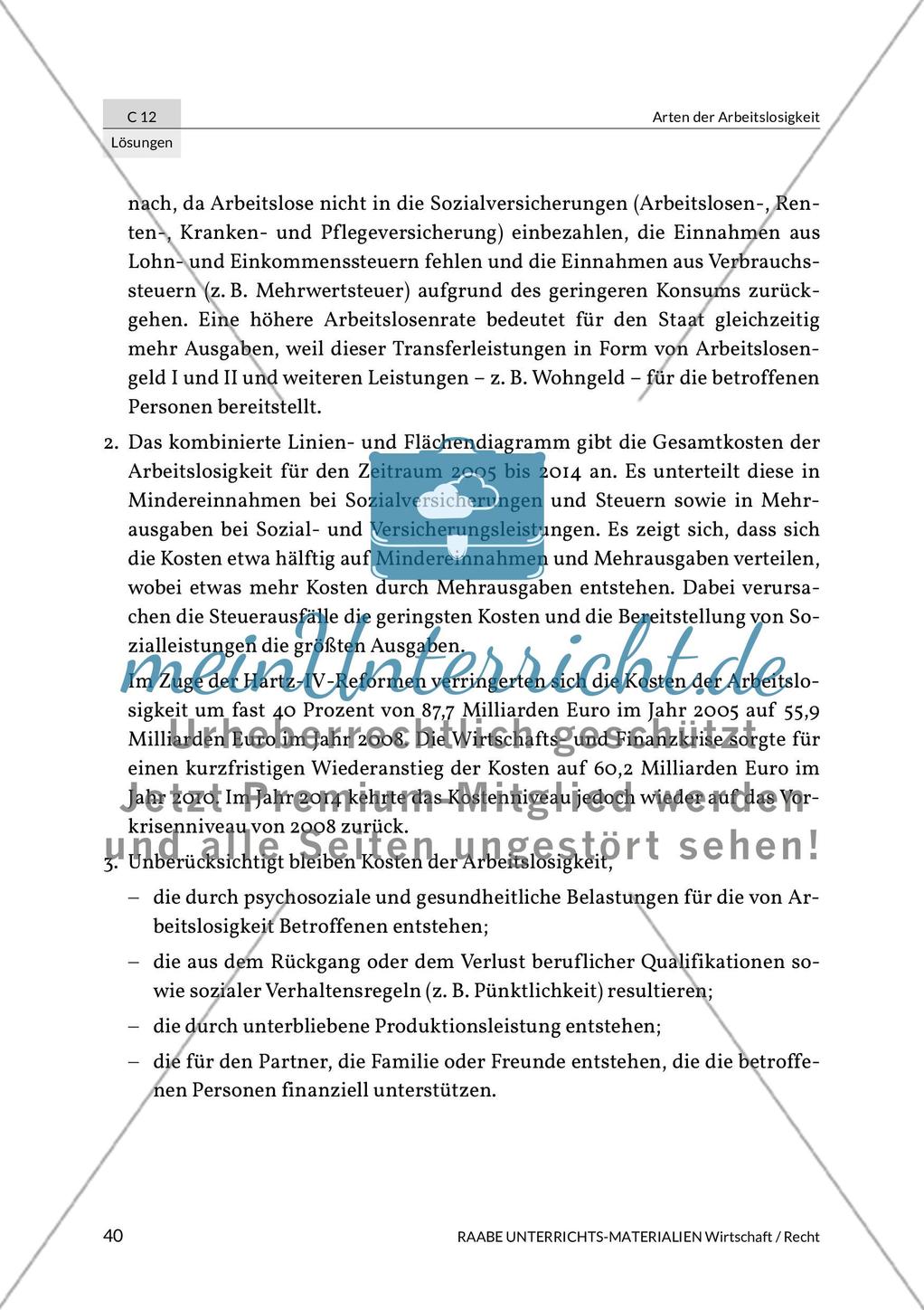Lösungen: Arten der Arbeitslosigkeit Preview 6