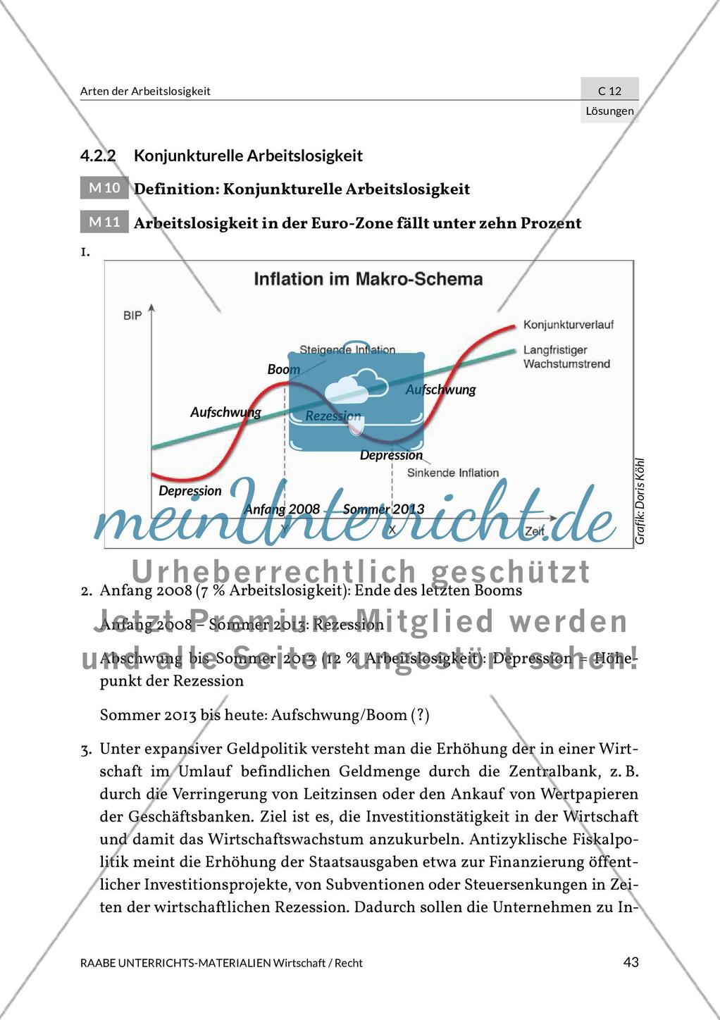 Lösungen: Arten der Arbeitslosigkeit Preview 9