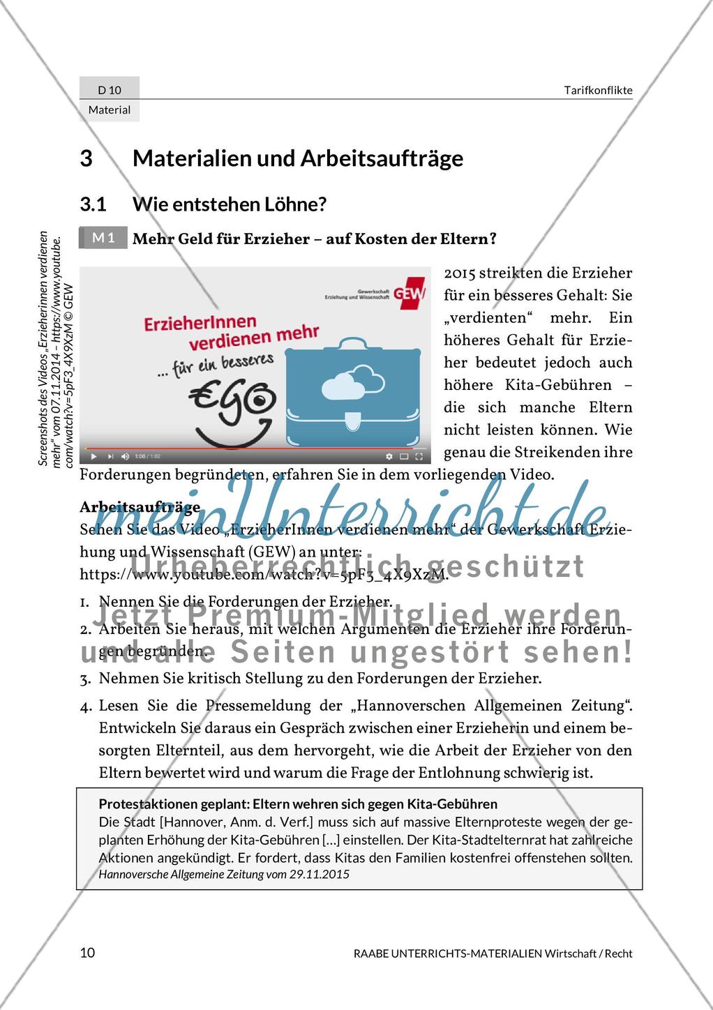 Tarifkonflikte Preview 1