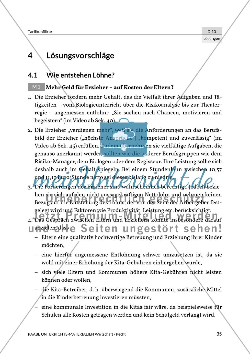 Lösungen: Tarifkonflikte Preview 1