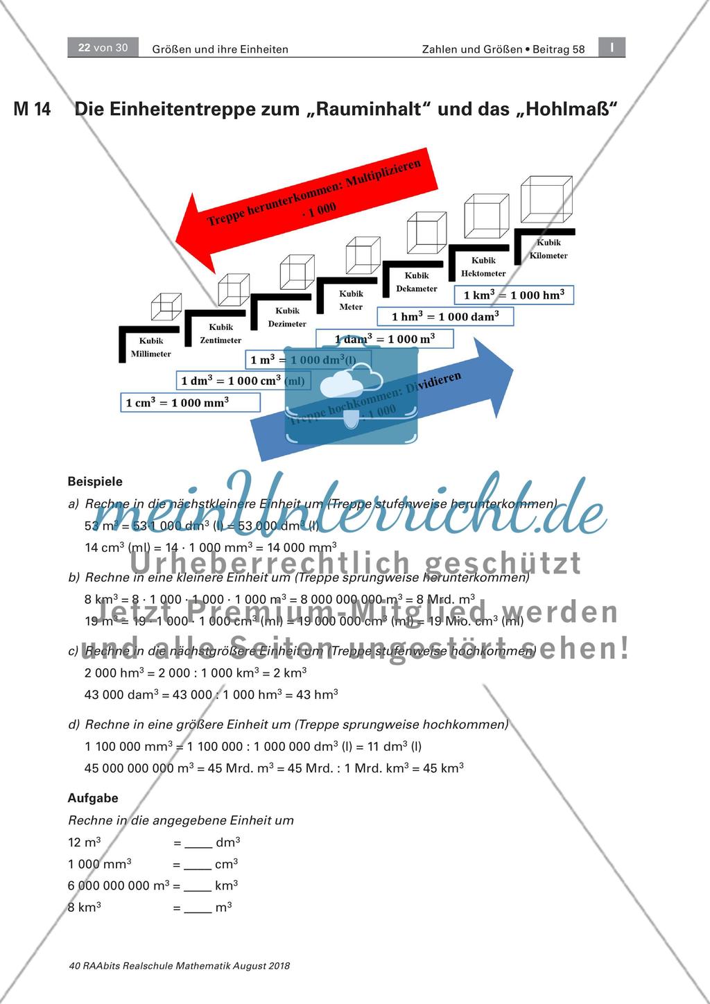 Umwandlung von Größen und Einheiten Preview 18