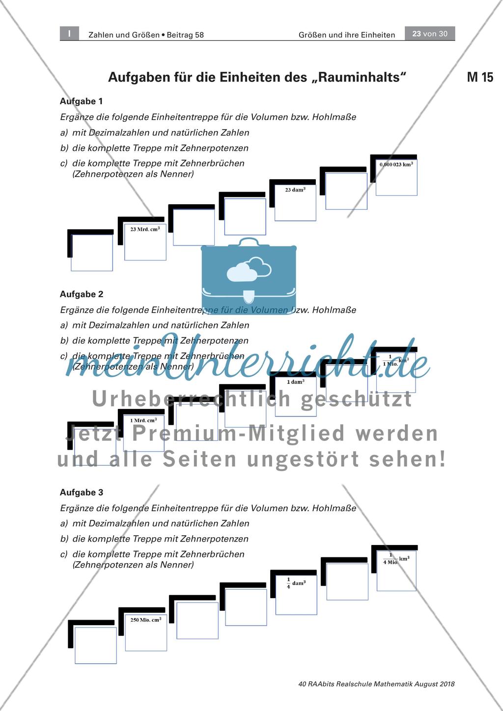 Umwandlung von Größen und Einheiten Preview 19