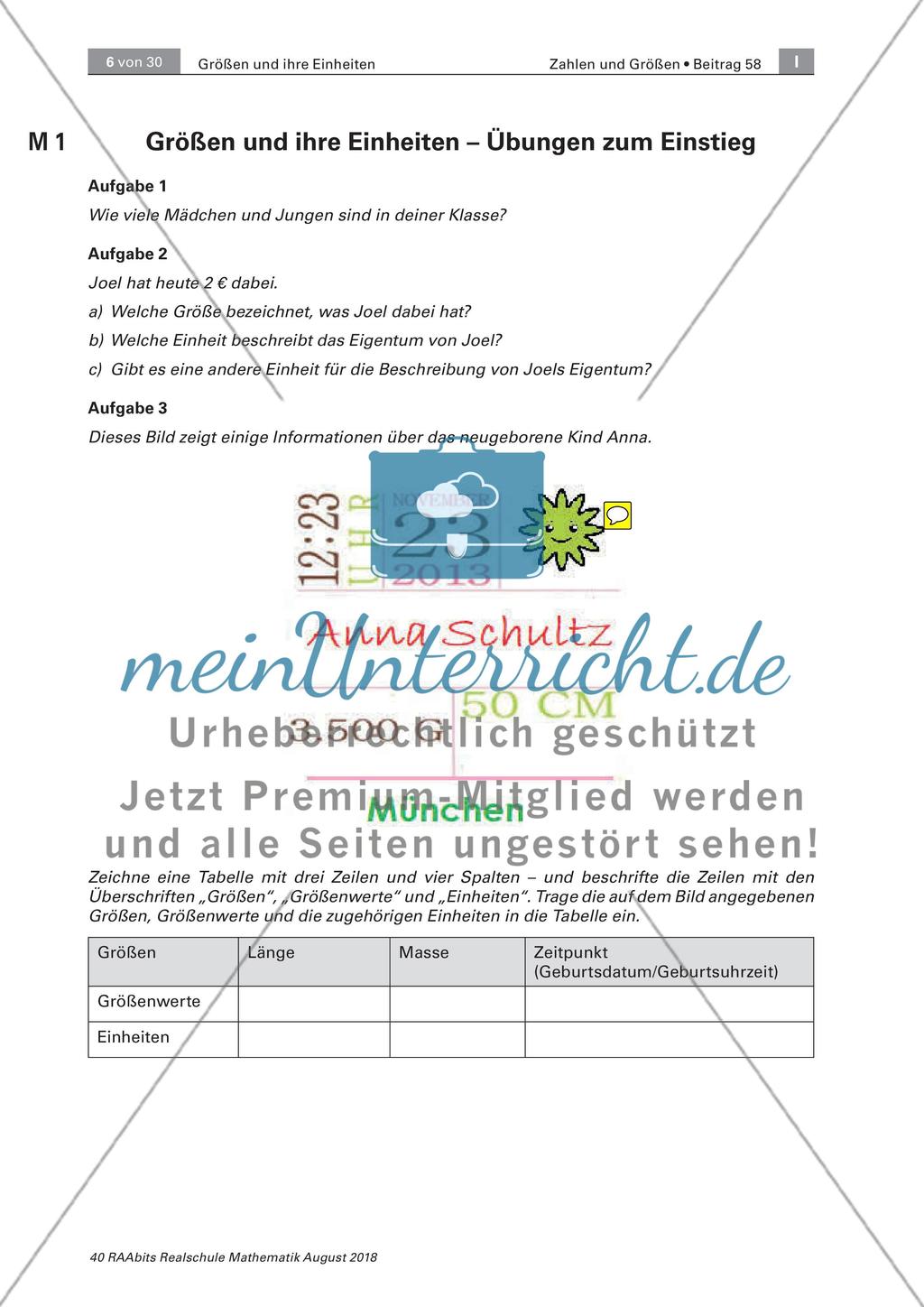 Umwandlung von Größen und Einheiten Preview 2