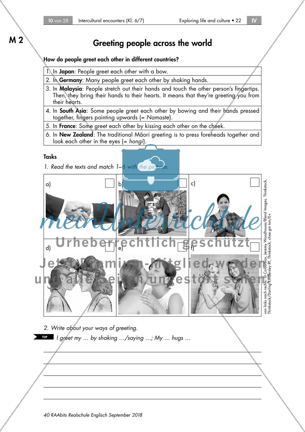 Intercultural encounters: Ways of greeting people Preview 2