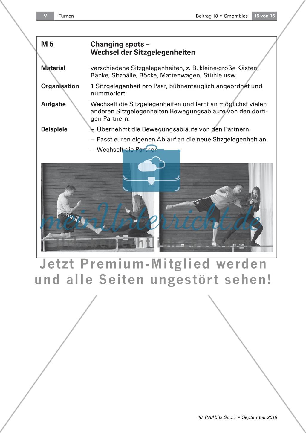 Smombies: Bewegungsgestaltung zum Thema Handysucht Preview 15