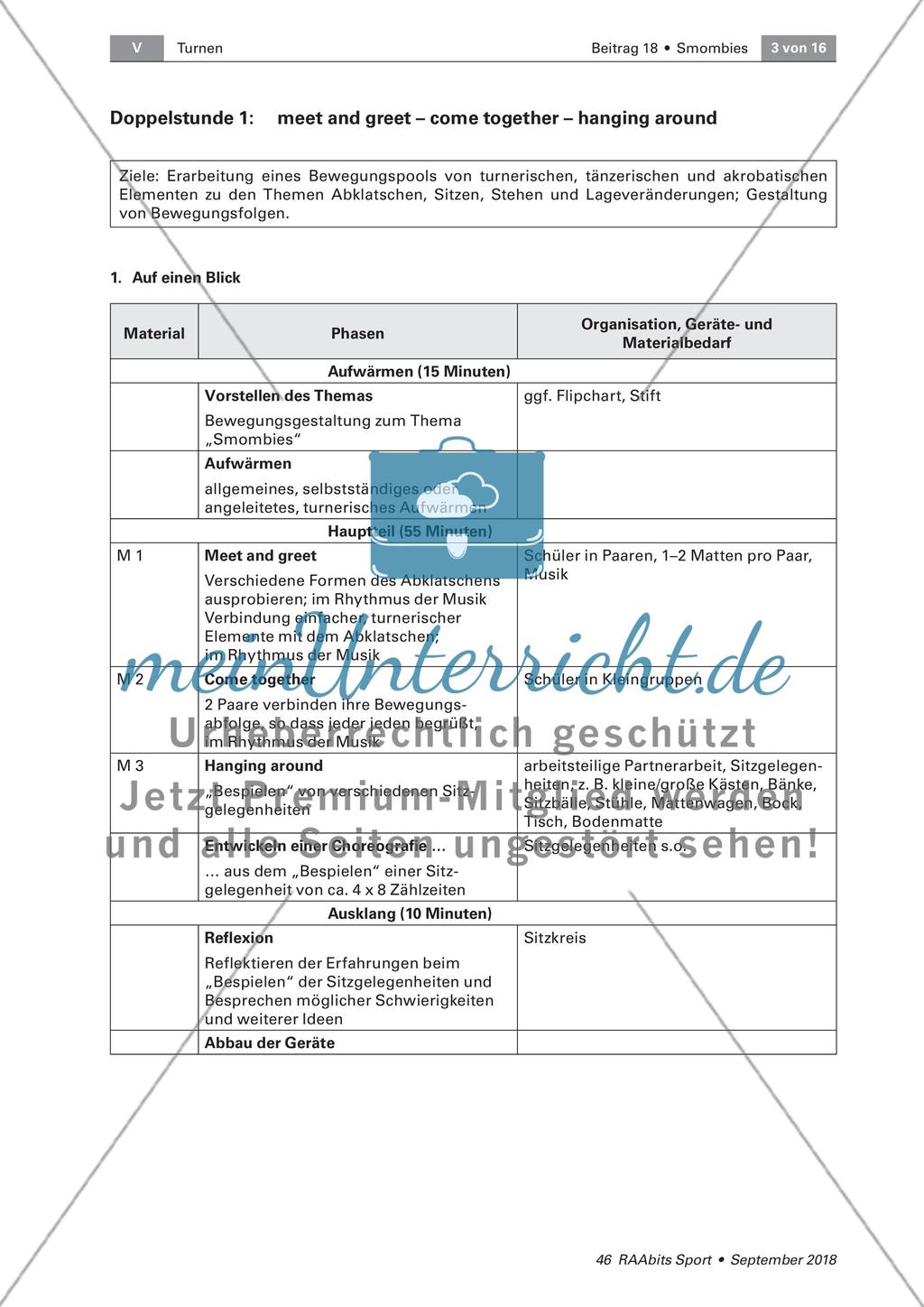 Smombies: Bewegungsgestaltung zum Thema Handysucht Preview 3