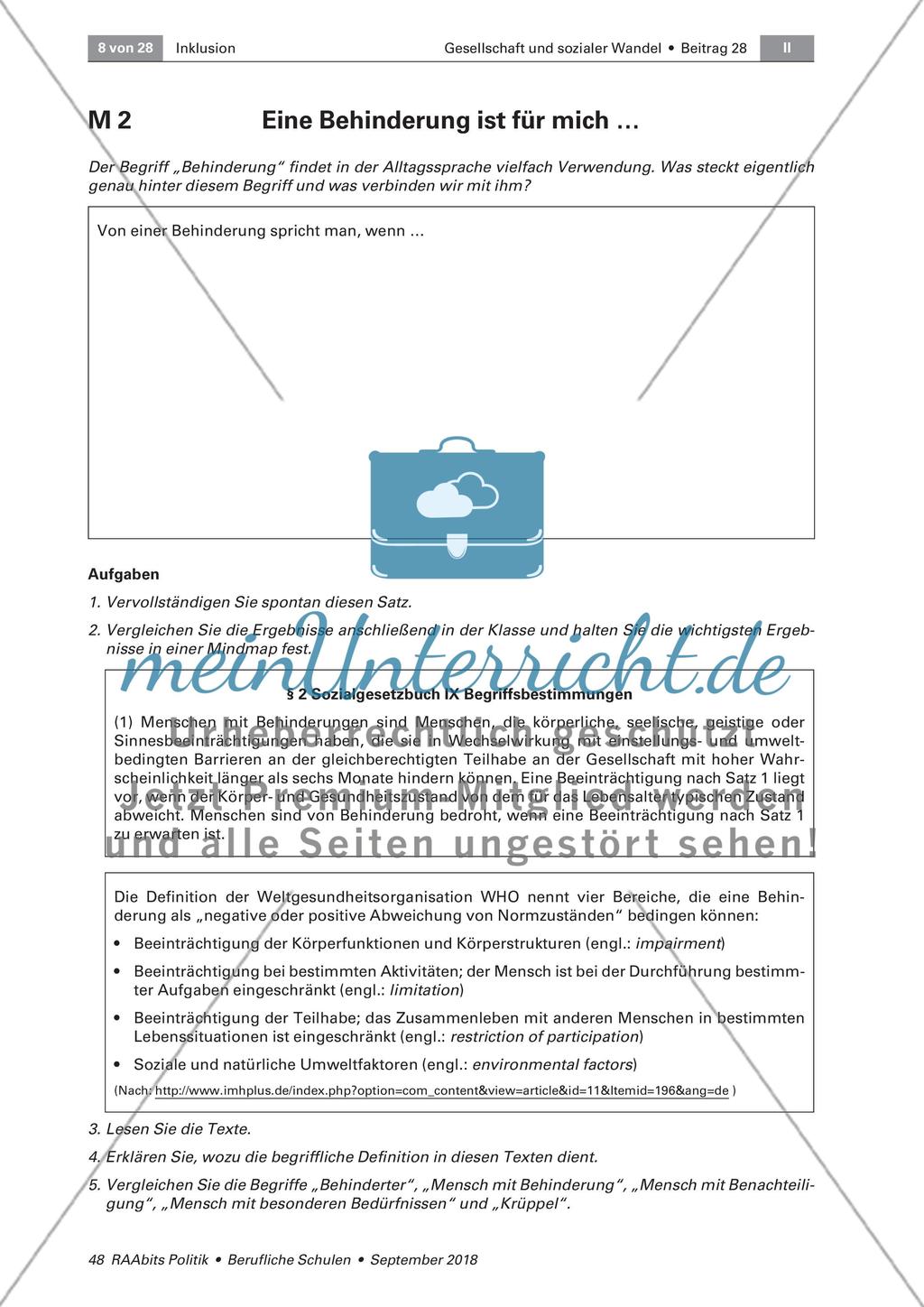 Inklusion: Umgang mit einer Behinderung Preview 2