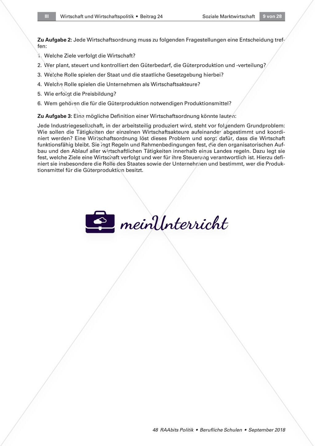 Wirtschaftsordnung in Deutschland im Vergleich zu anderen Formen Preview 5