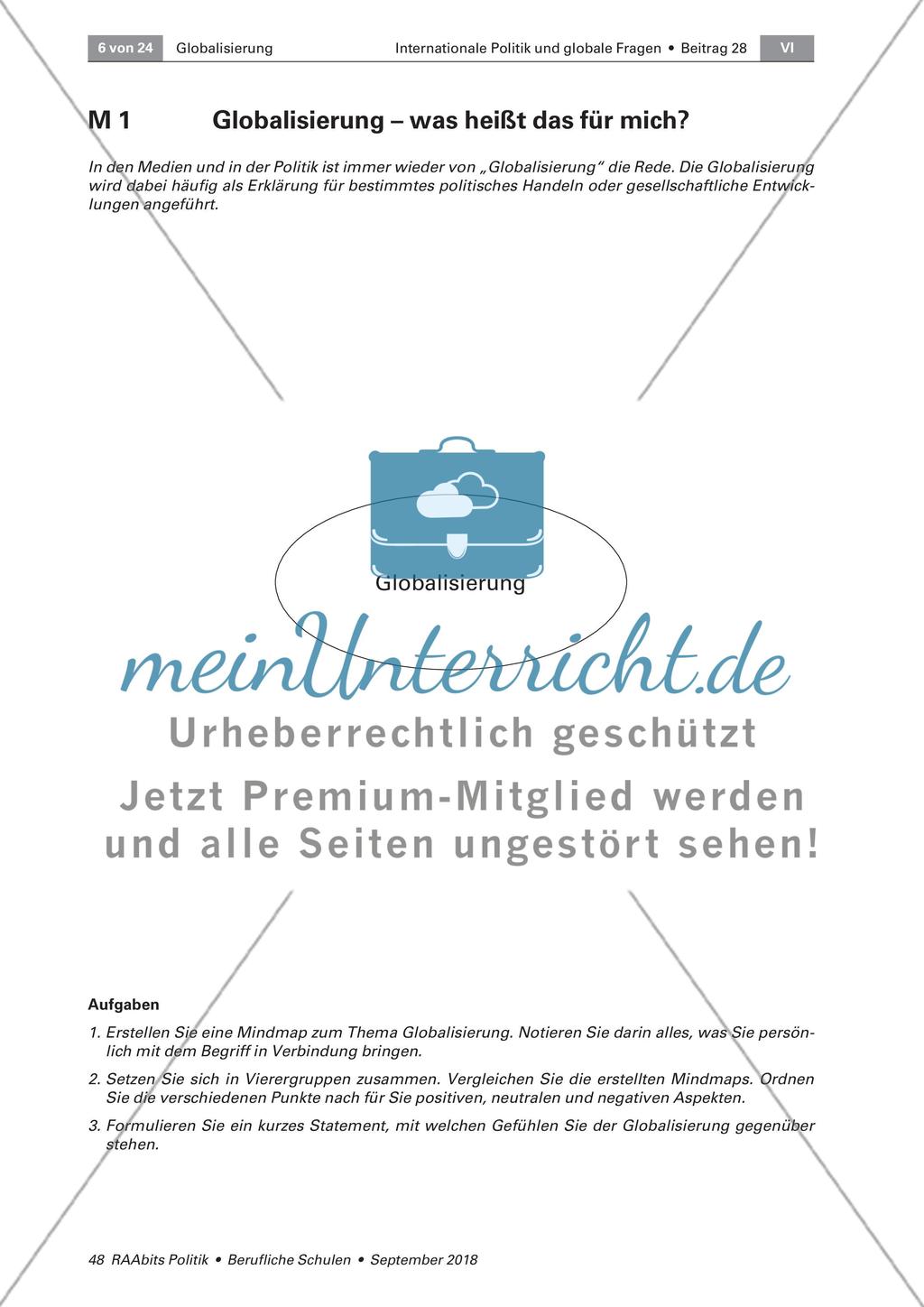Annäherung an den Globalisierungsbegriff Preview 1