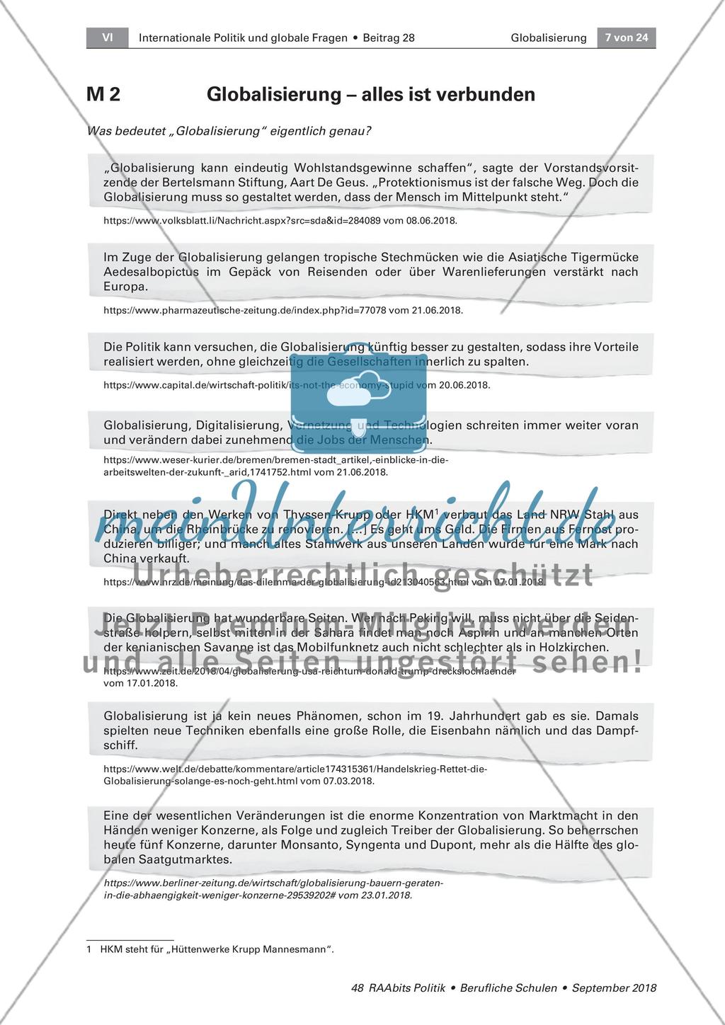 Annäherung an den Globalisierungsbegriff Preview 2