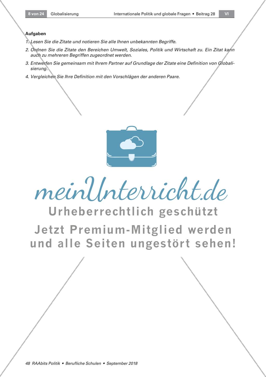Annäherung an den Globalisierungsbegriff Preview 3