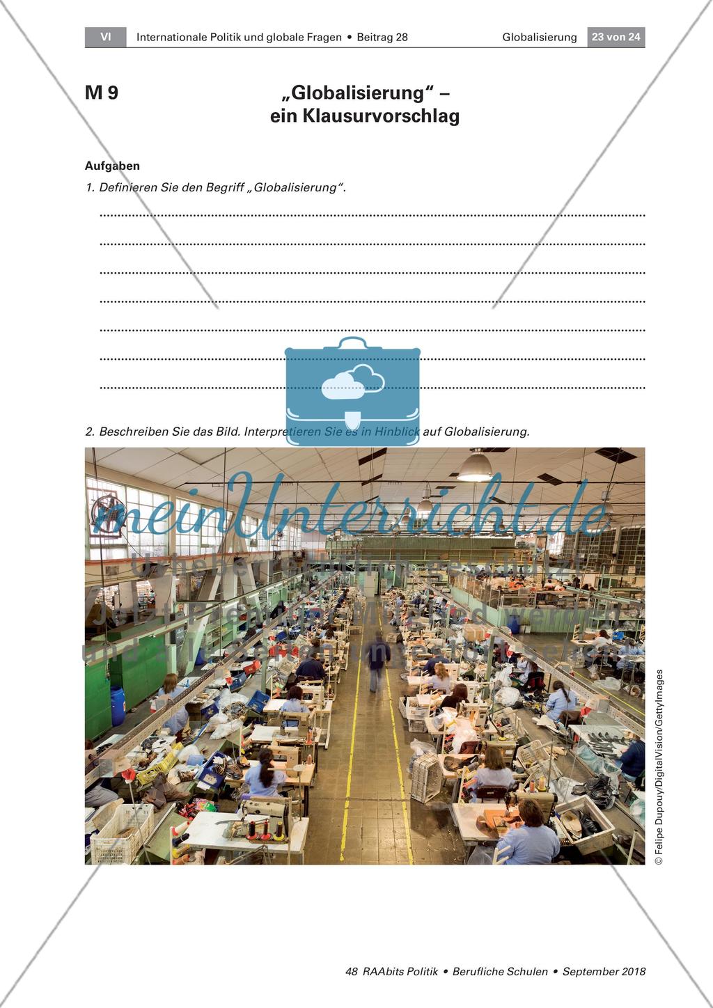Wirtschaft, Politik und Arbeitsbedingungen in einer globalisierten Welt Preview 10