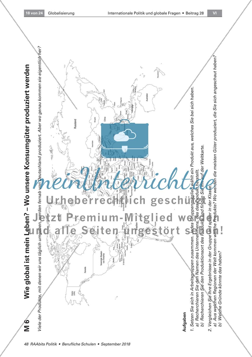 Wirtschaft, Politik und Arbeitsbedingungen in einer globalisierten Welt Preview 5