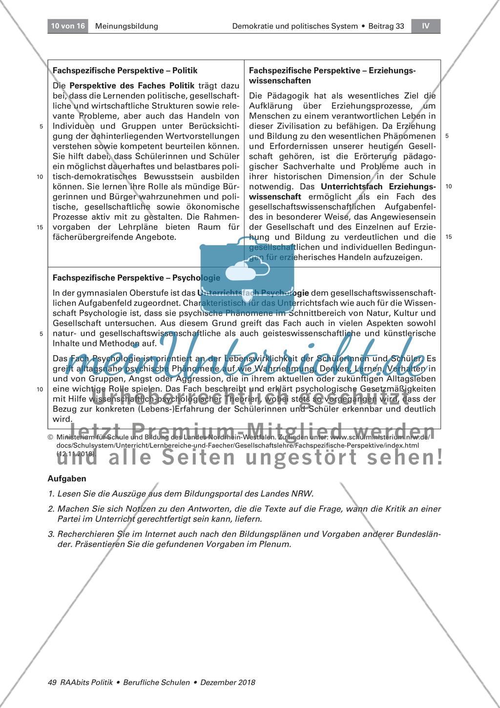 Zwischen Meinungsbildung und Meinungsmache im Unterricht Preview 10