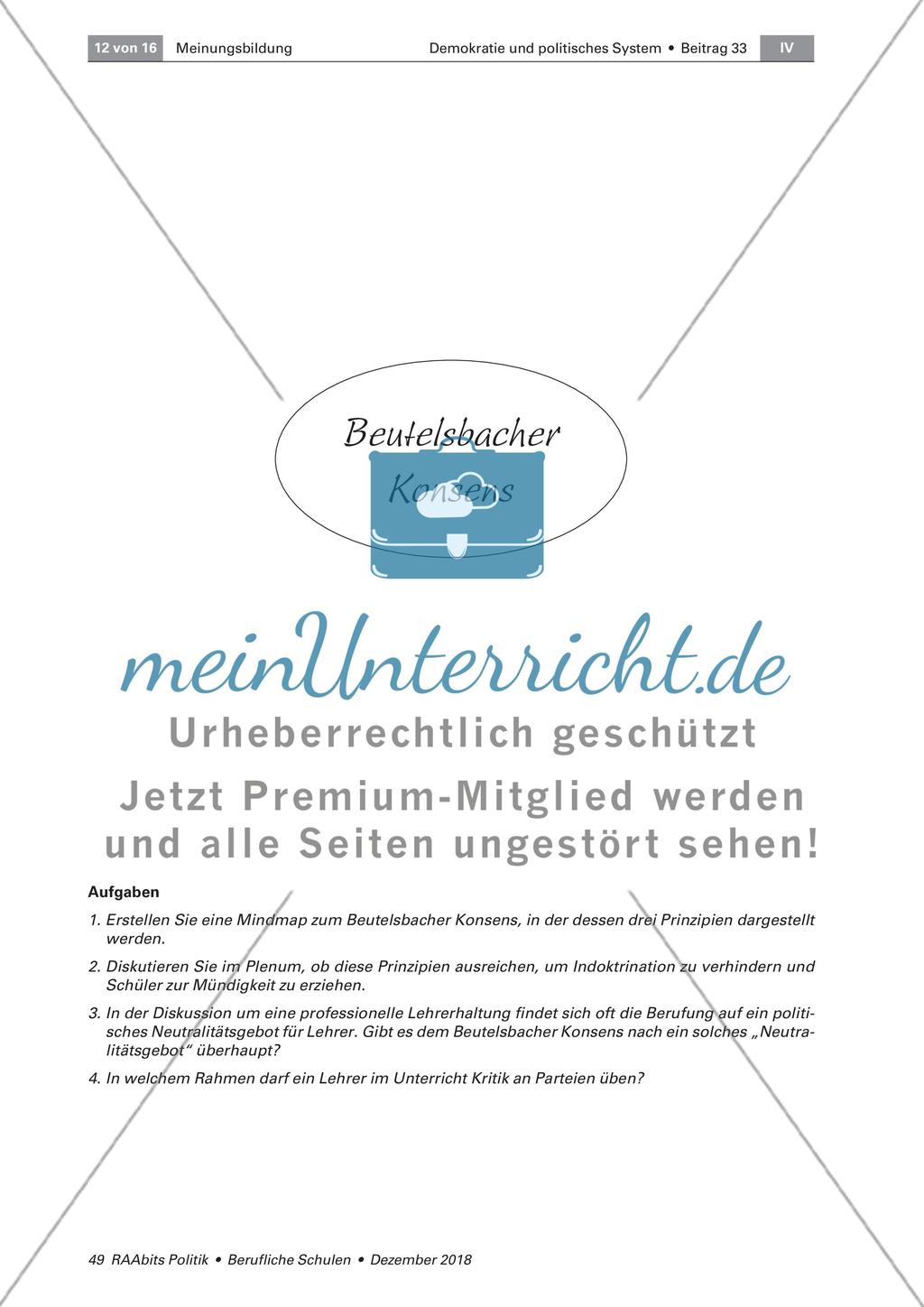 Zwischen Meinungsbildung und Meinungsmache im Unterricht Preview 12