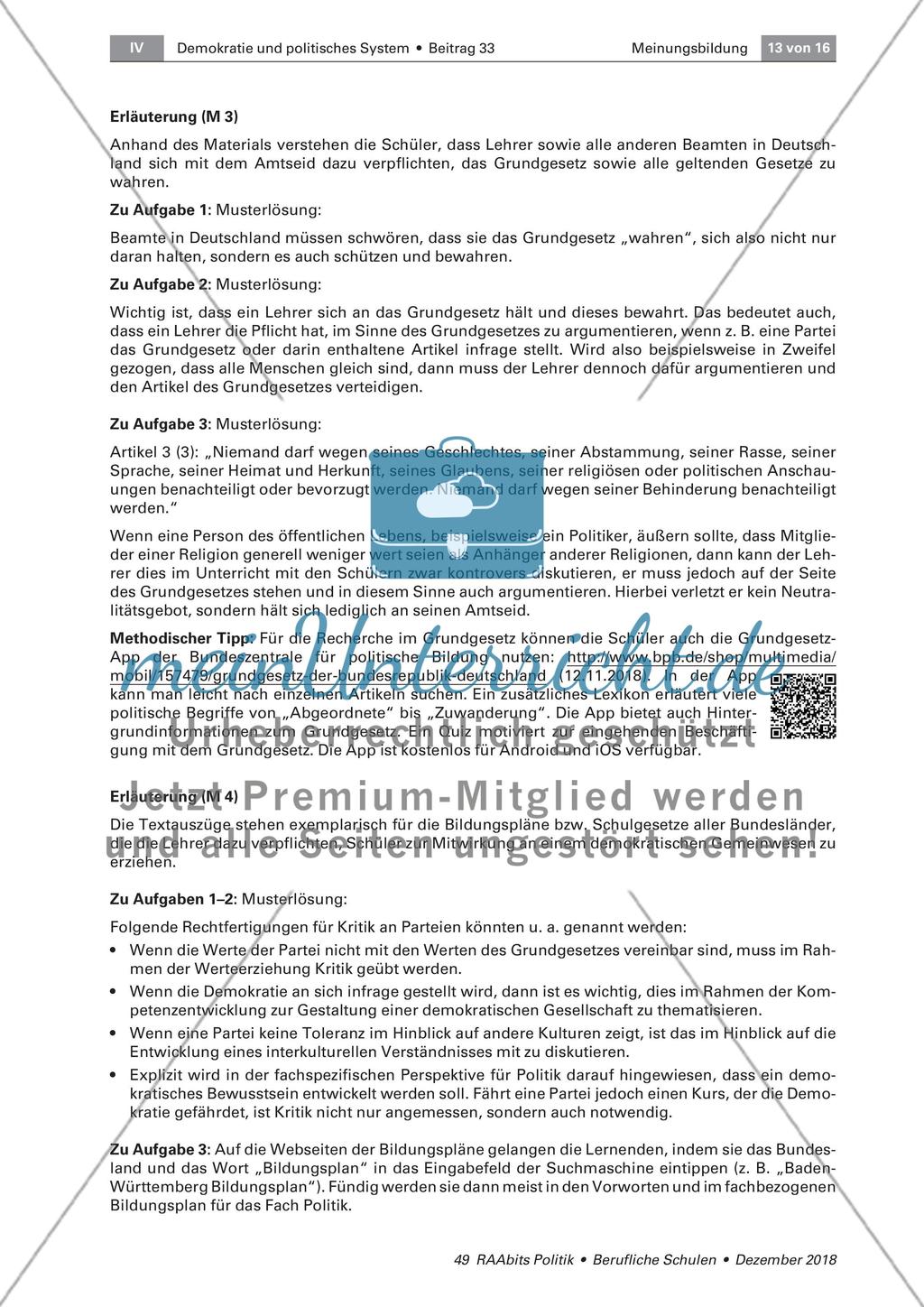 Zwischen Meinungsbildung und Meinungsmache im Unterricht Preview 13