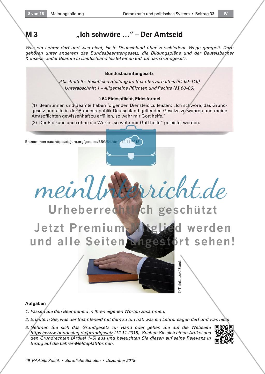Zwischen Meinungsbildung und Meinungsmache im Unterricht Preview 8