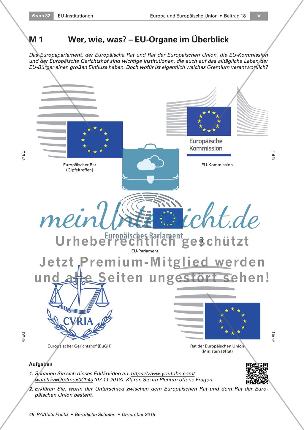 EU-Organe im Überblick Preview 1