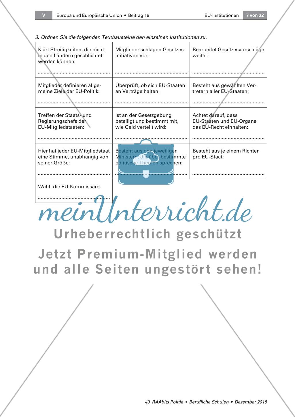 EU-Organe im Überblick Preview 2