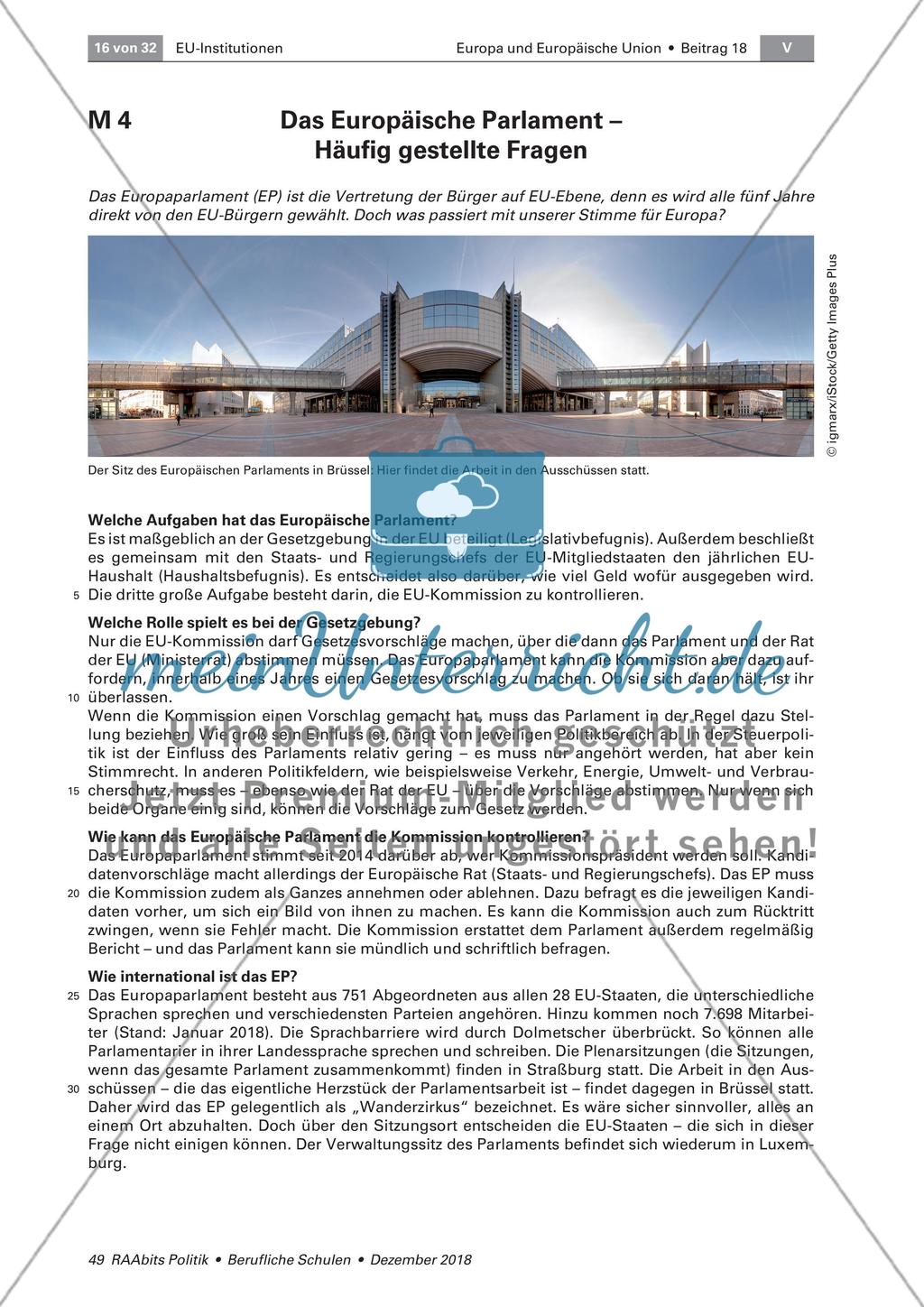 EU-Organe: Rat, Kommission, Parlament Preview 1