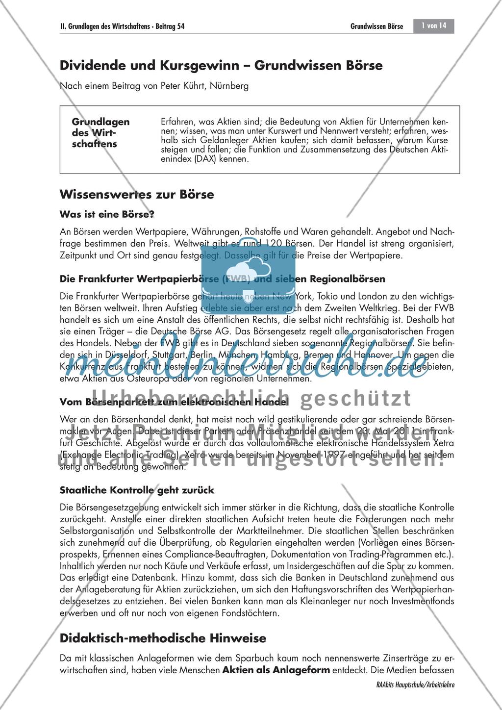 Grundwissen Börse Preview 1