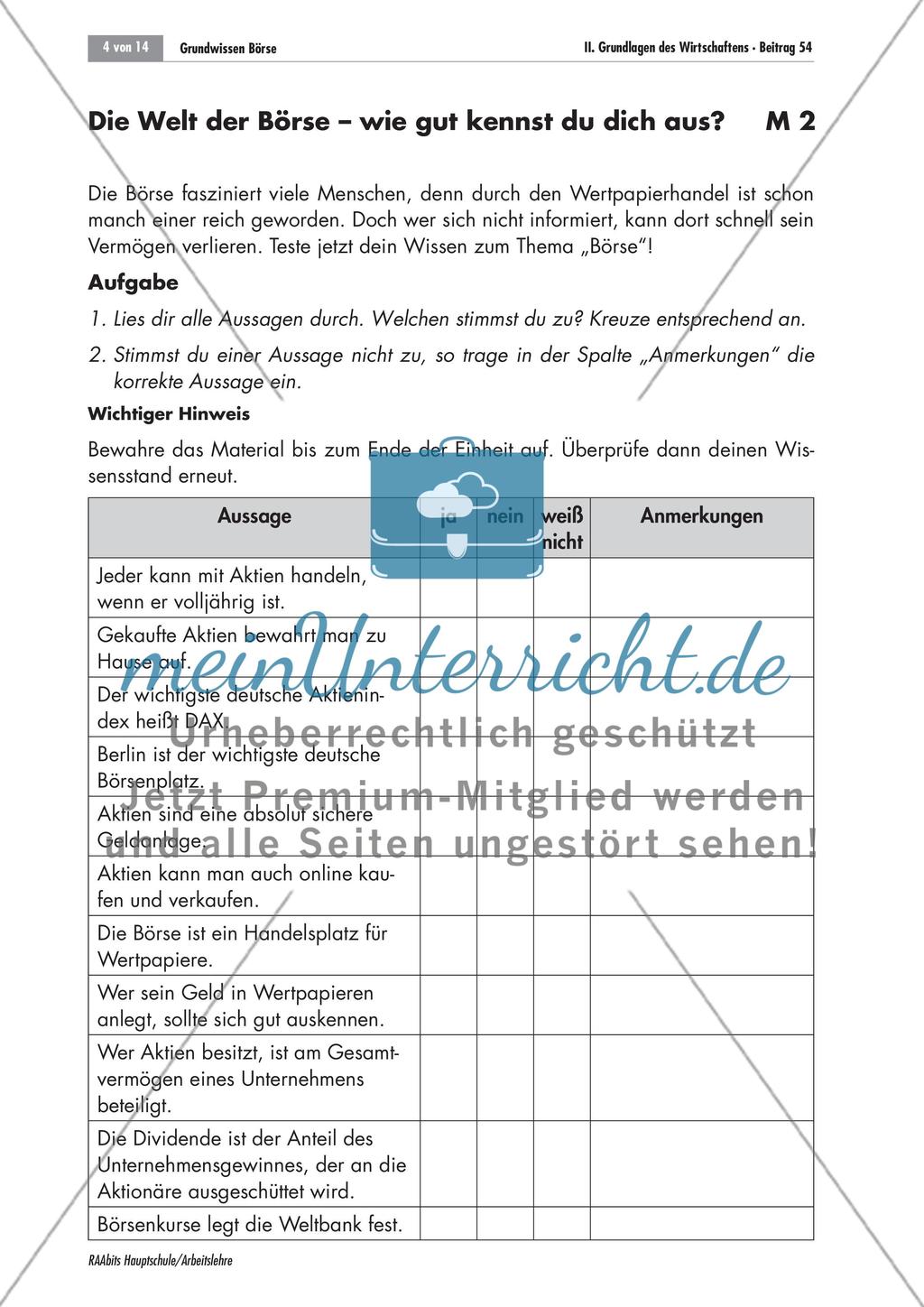 Grundwissen Börse Preview 4