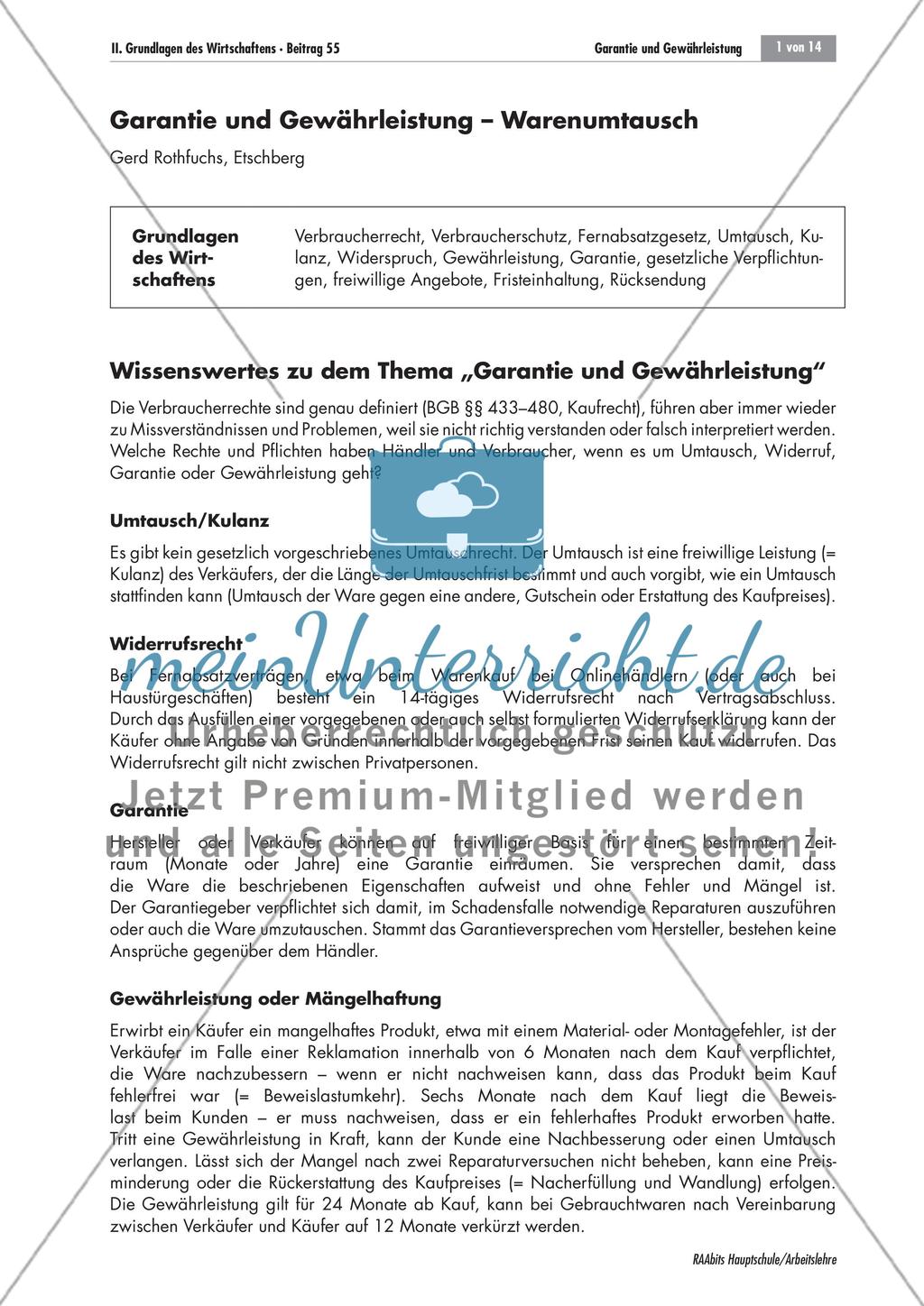 Warenumtausch Preview 1