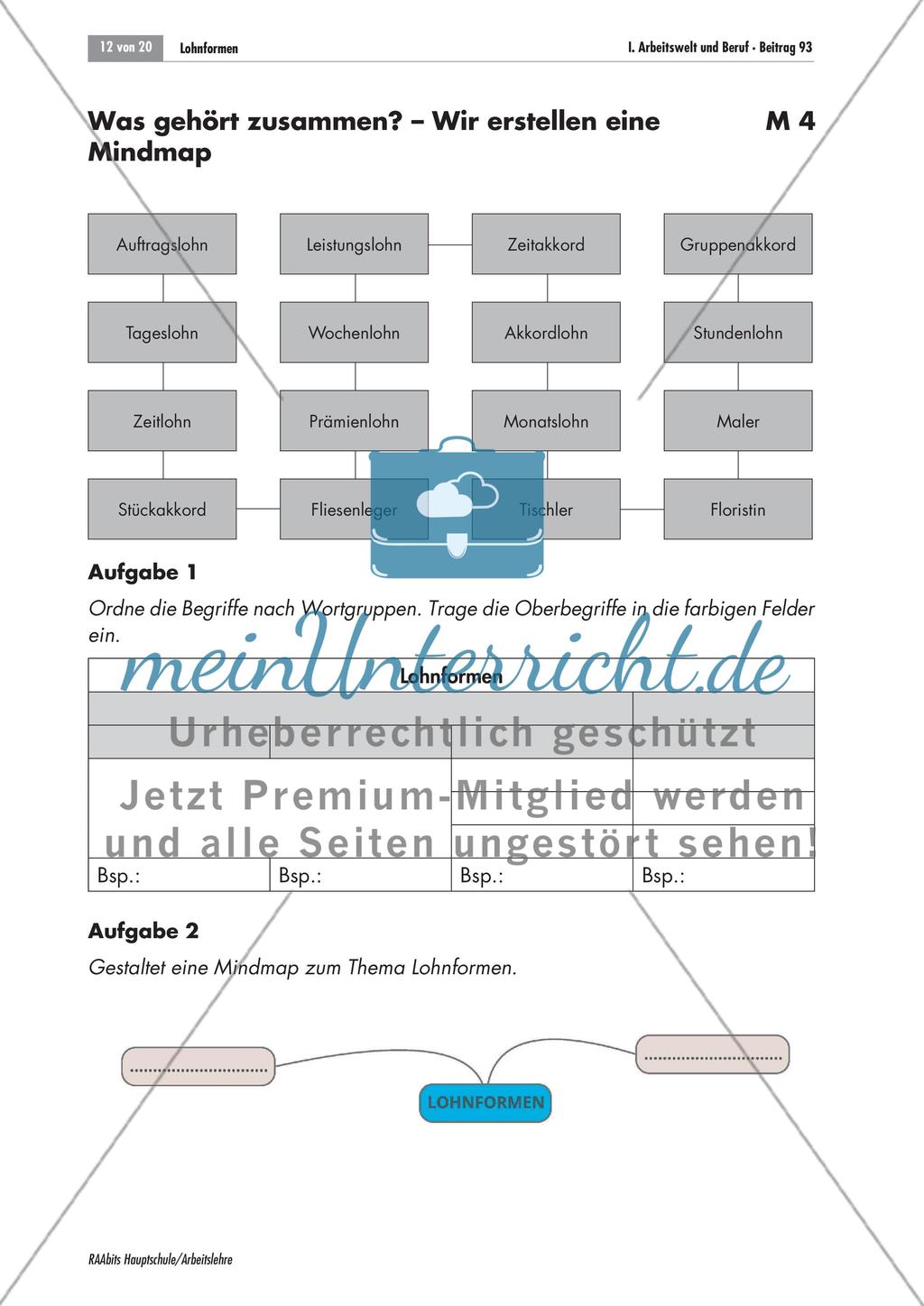 Unterschiedliche Lohnformen im Vergleich Preview 12
