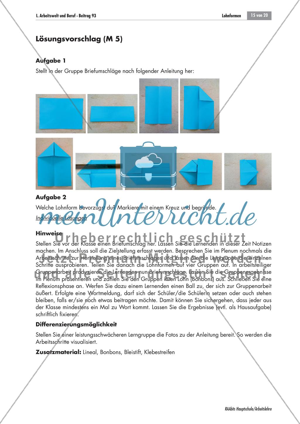 Unterschiedliche Lohnformen im Vergleich Preview 15