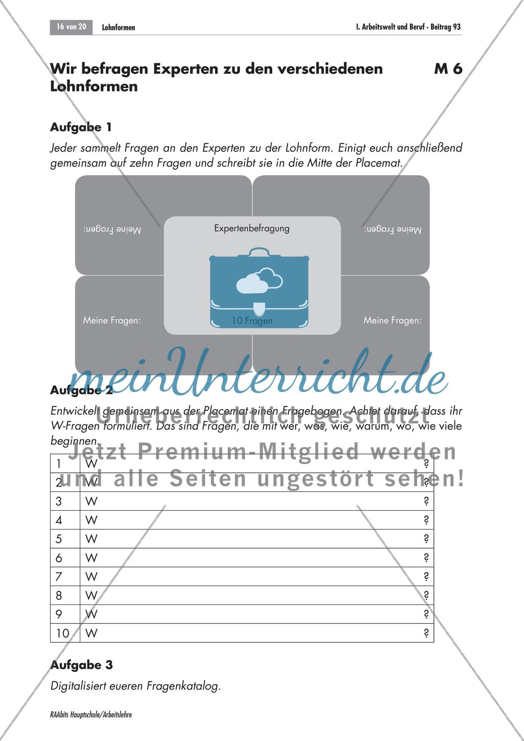 Unterschiedliche Lohnformen im Vergleich Preview 16