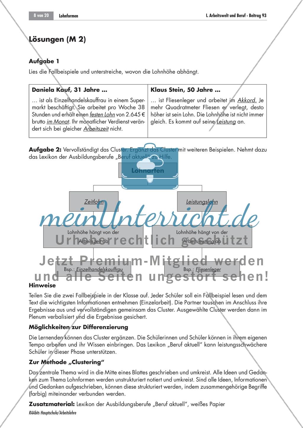 Unterschiedliche Lohnformen im Vergleich Preview 8