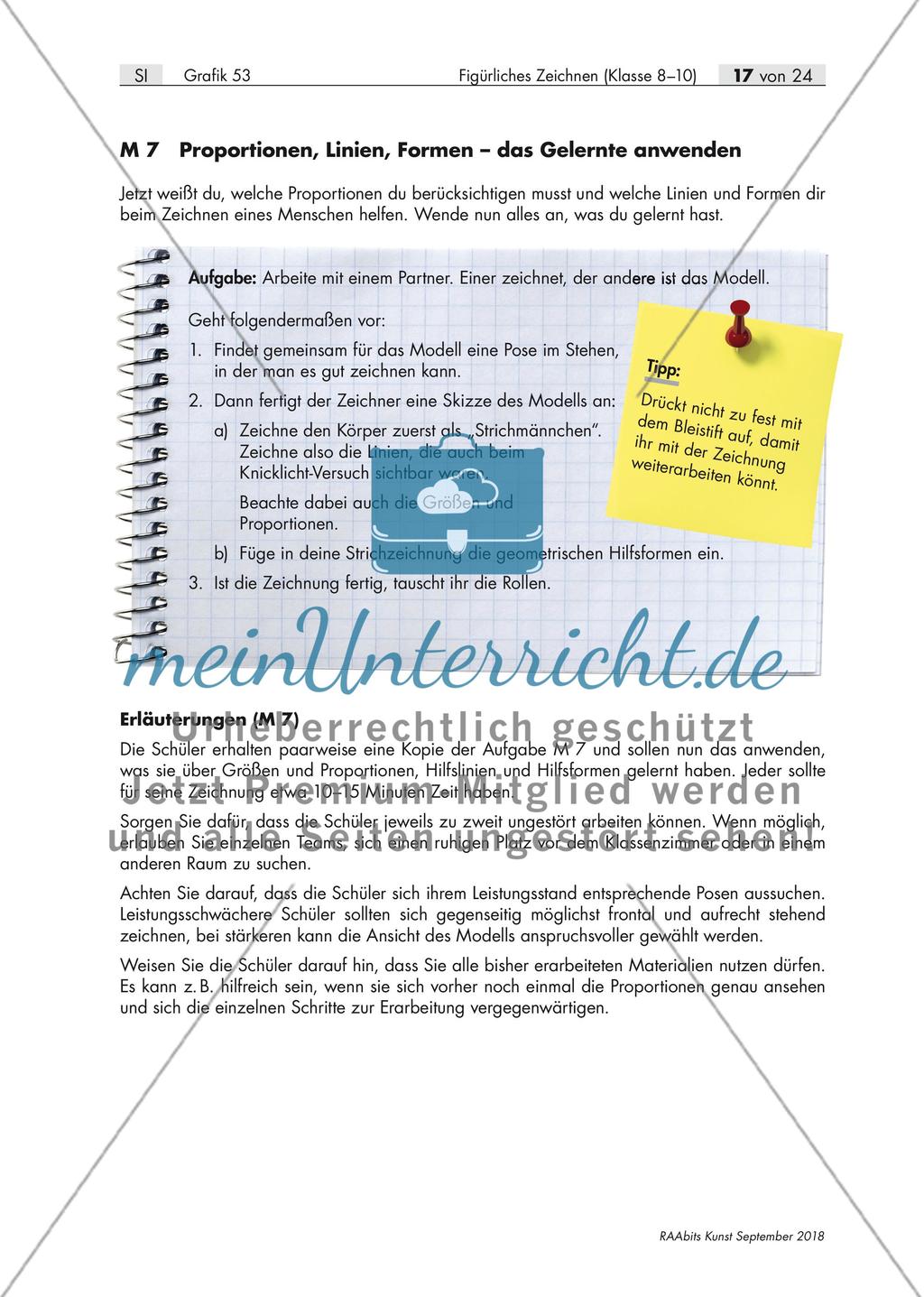 Vom Strichmännchen zum Menschen: figürliches Zeichnen Preview 17